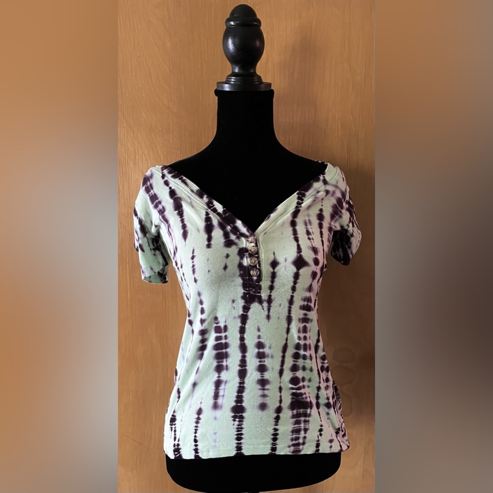 Glima Tie Dye Button Down Tee